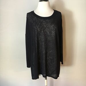 Catherine Malandrino Sheer Knit Sweater Size 1x